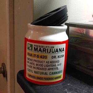 Humorous storage jar